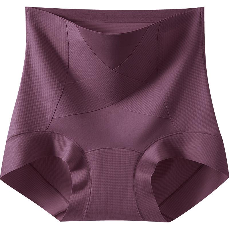 Women's High Waist Non Mark Comfortable Micro Pressure Abdominal Lift Hip Body Molded Briefs