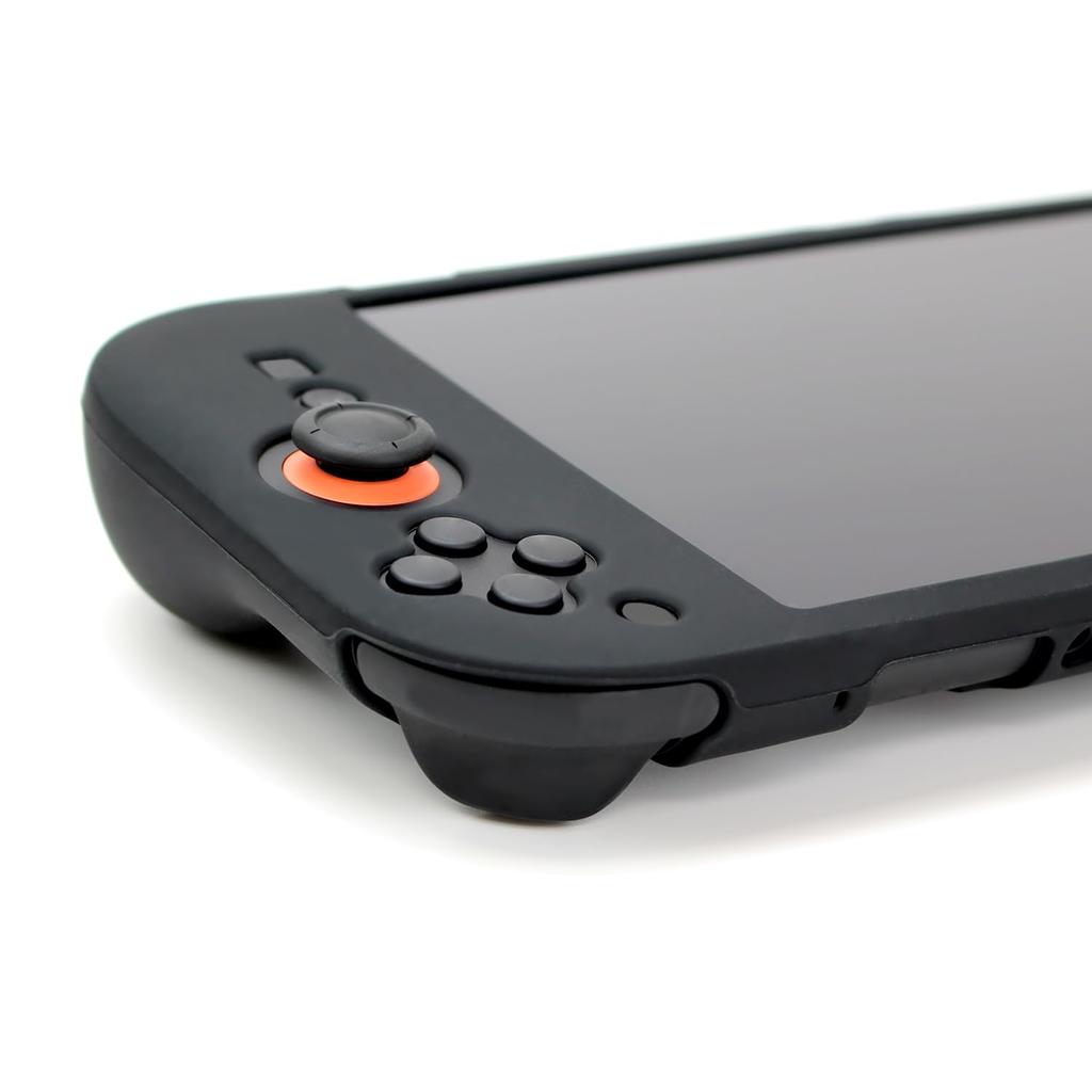 GameTech Switch 2 Compatible Console Open Silicone Fits Easy to High Comfortable to the Easy Installation and Black Cover, Design, Grip, Soft,