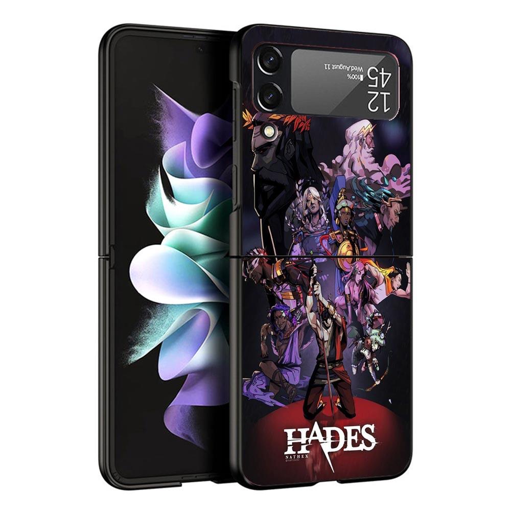 Game Hades Action Black Phone Case For Samsung ZFlip7 ZFlip6 ZFlip5 ZFlip4 ZFlip3 5G Hard Protective Galaxy Z Flip 3 4 5 6 7