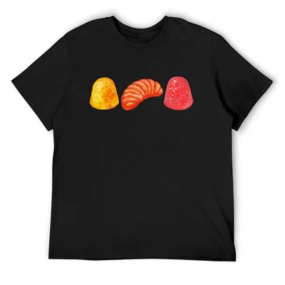 Candy Gumdrop Pattern T-Shirt Oversized T Shirt Hippie Clothes Anime Tshirt Plain T Shirts Men