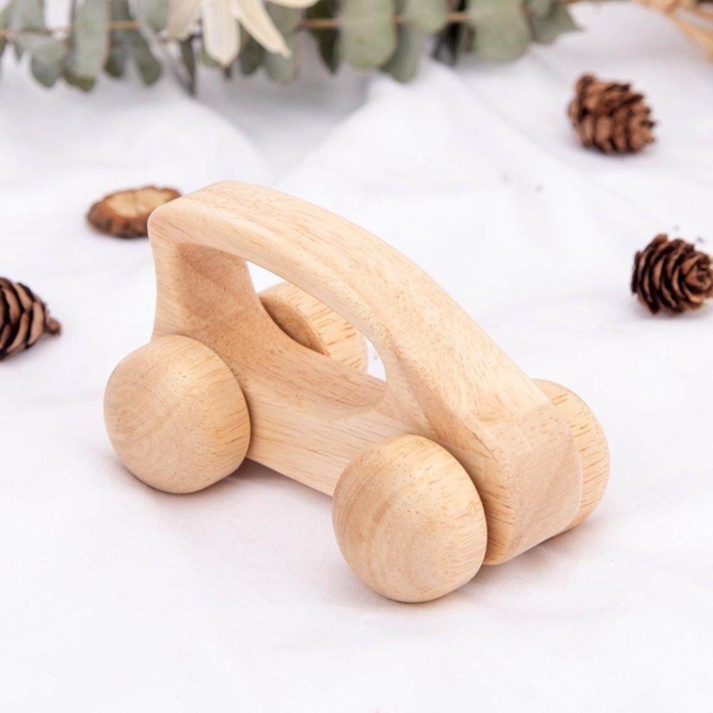 Hand-pushed Baby Wooden Toys Handmade Montessori Toys Van Stacking Blocks Children