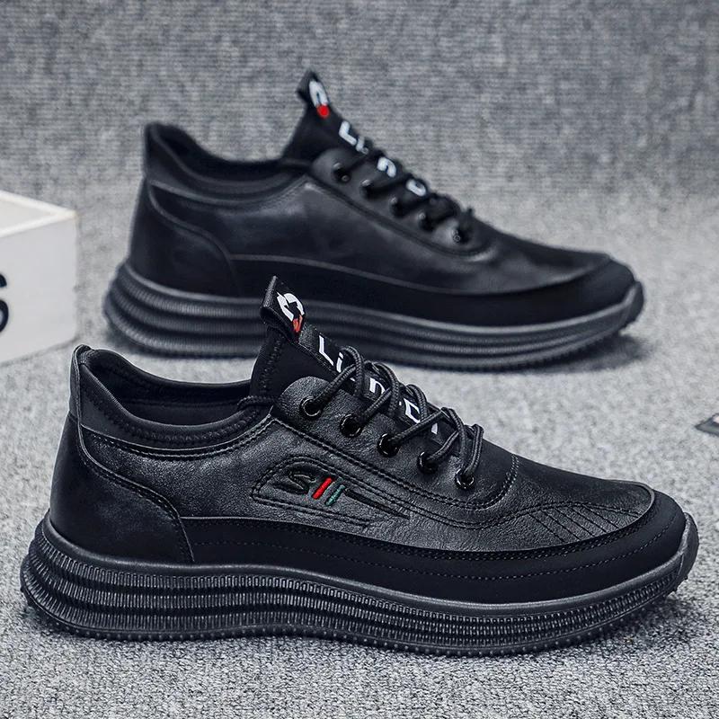 Autumn Men's Casual Shoes Brand Men's Sneakers Breath Soft Male Board Shoes Flats Wear-resistant Non-slip Platform Shoes for Men