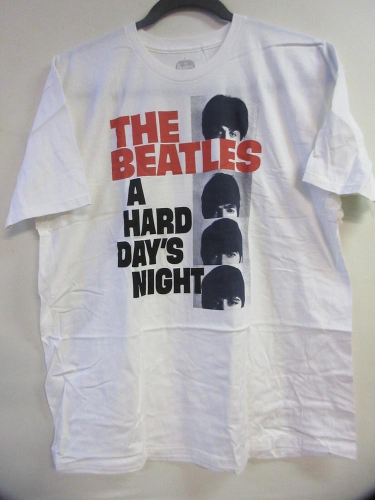 THE BEATLES OFFICIAL MERCH HARD DAYS NIGHT BAND CONCERT MUSIC  2XL / XXL Unisex T-Shirt S