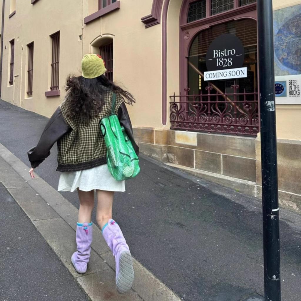 Western Retro Botas Mujer Genuine Leather Cute Boots