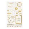 MIDORI Transfer Foil Coffee 82614006 Sticker, Pattern,