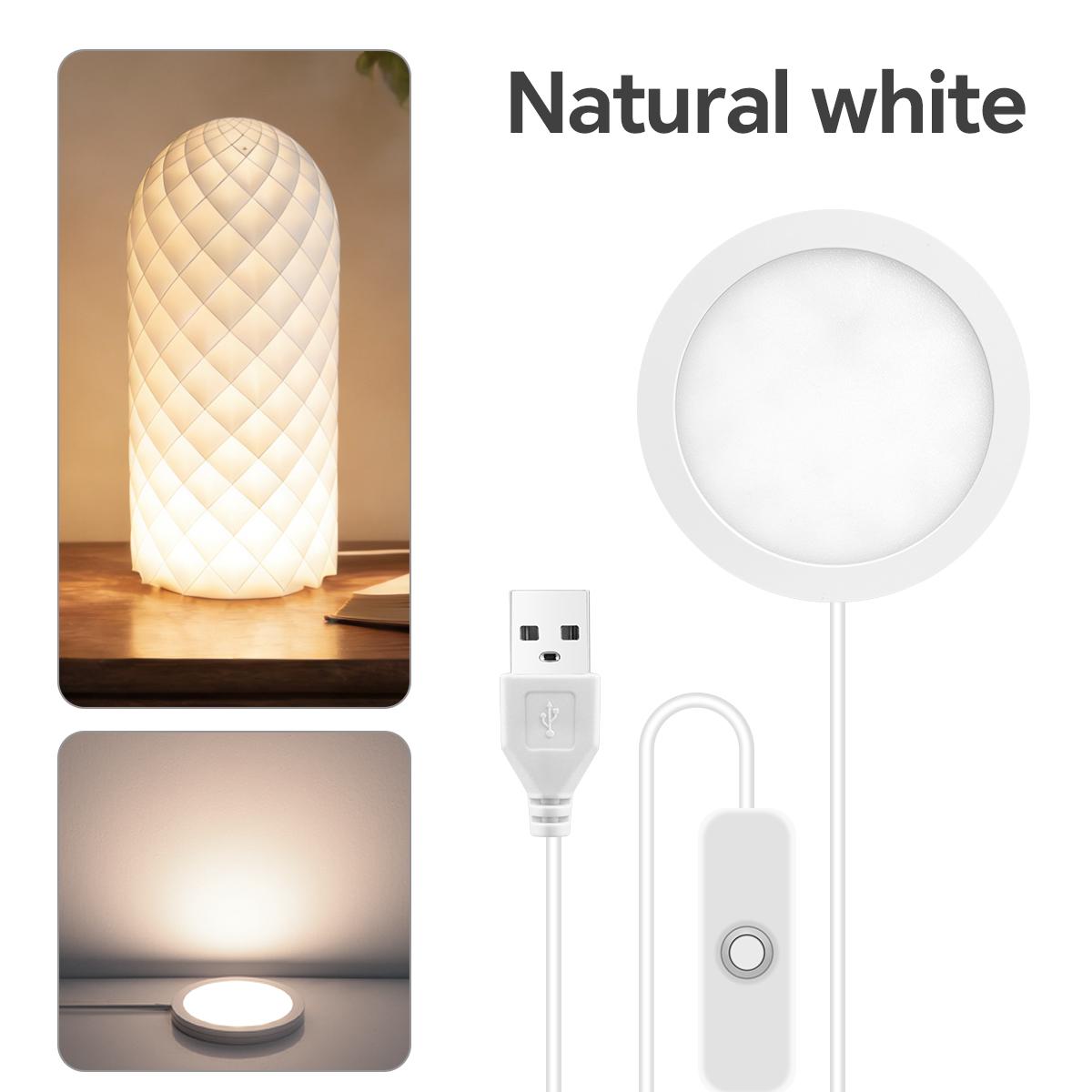 

USB Puck Light 5V Ultra Thin LED Cabinet Light for Kitchen Wardrobe Wine Bar Night Lamp