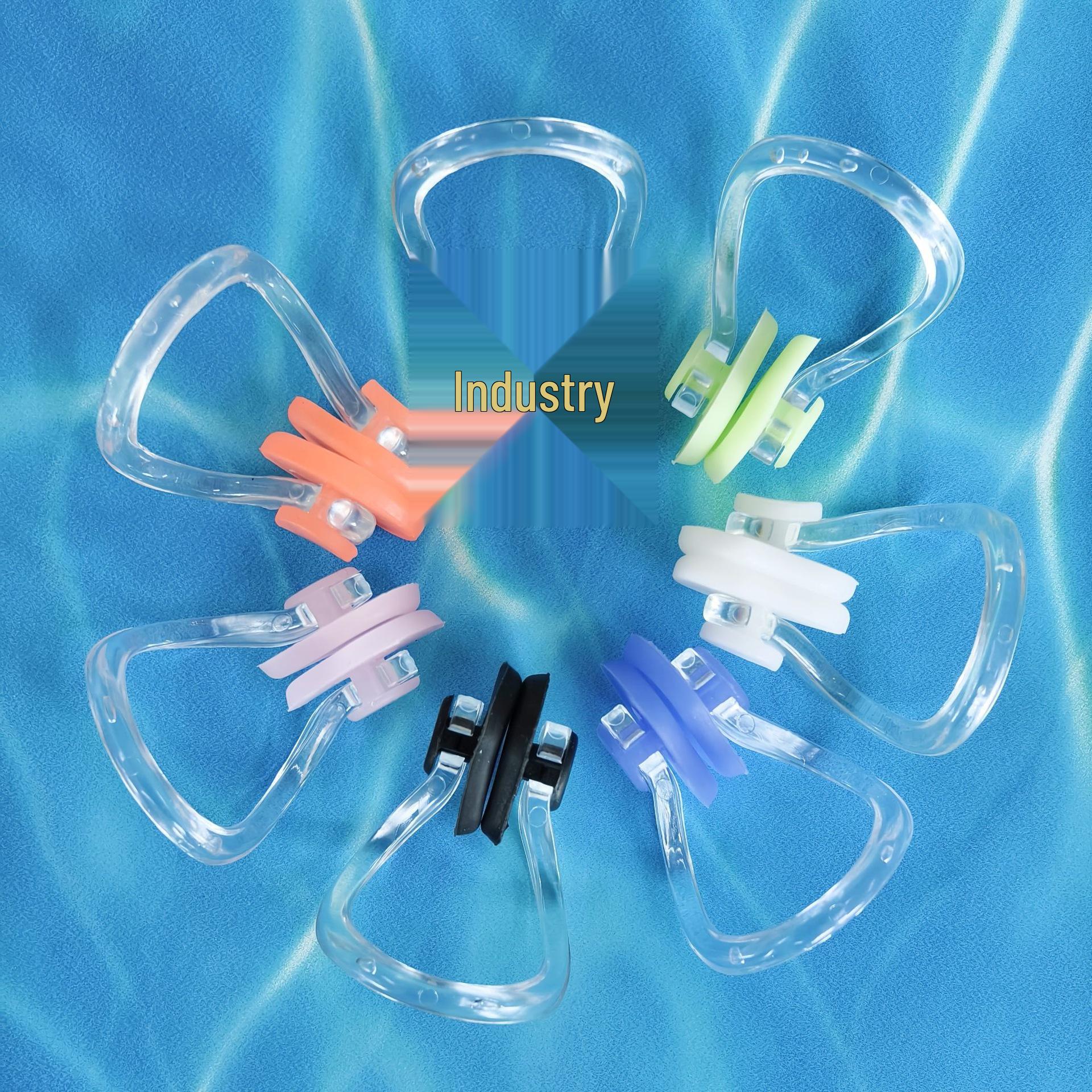 

5-Pack Soft Silicone Nose Clips for Swimming - Unisex, Anti-Slip, and Anti-Choking
