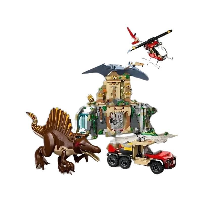 Jurassic Dinosaur Southern Behemoth Dragon and Sickle Dragon Attack 76949 Tyrannosaurus Rex Building Blocks Children's Toy Boy