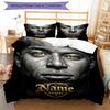 Messi Mbappe Soccer Star Art Personalized Name Bedding Set,Cozy Bed Linen for Teen Boys Bedroom Decoration,Perfect Birthday Gift,Washable Duvet Cover 