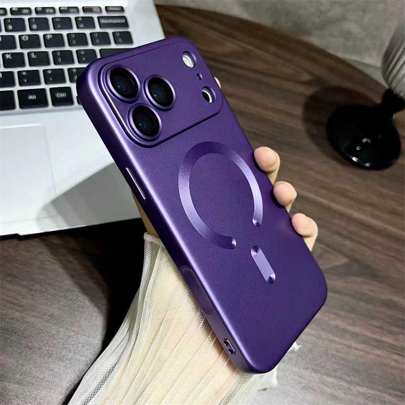 Luxus Flüssigmetall Lack Magsafe Hülle für iPhone 17 Pro Max 17 Air 17 Pro 17 Weiche TPU Hülle