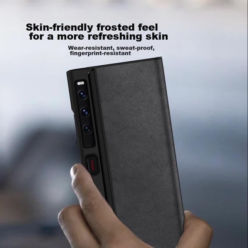 Huawei Mate XS2 Phone Case, Mate XS2 Protective Cover, Left And Right Folding Screen Anti-Scratch Anti-Drop Leather Casen, Hard Outer Graphite Gray