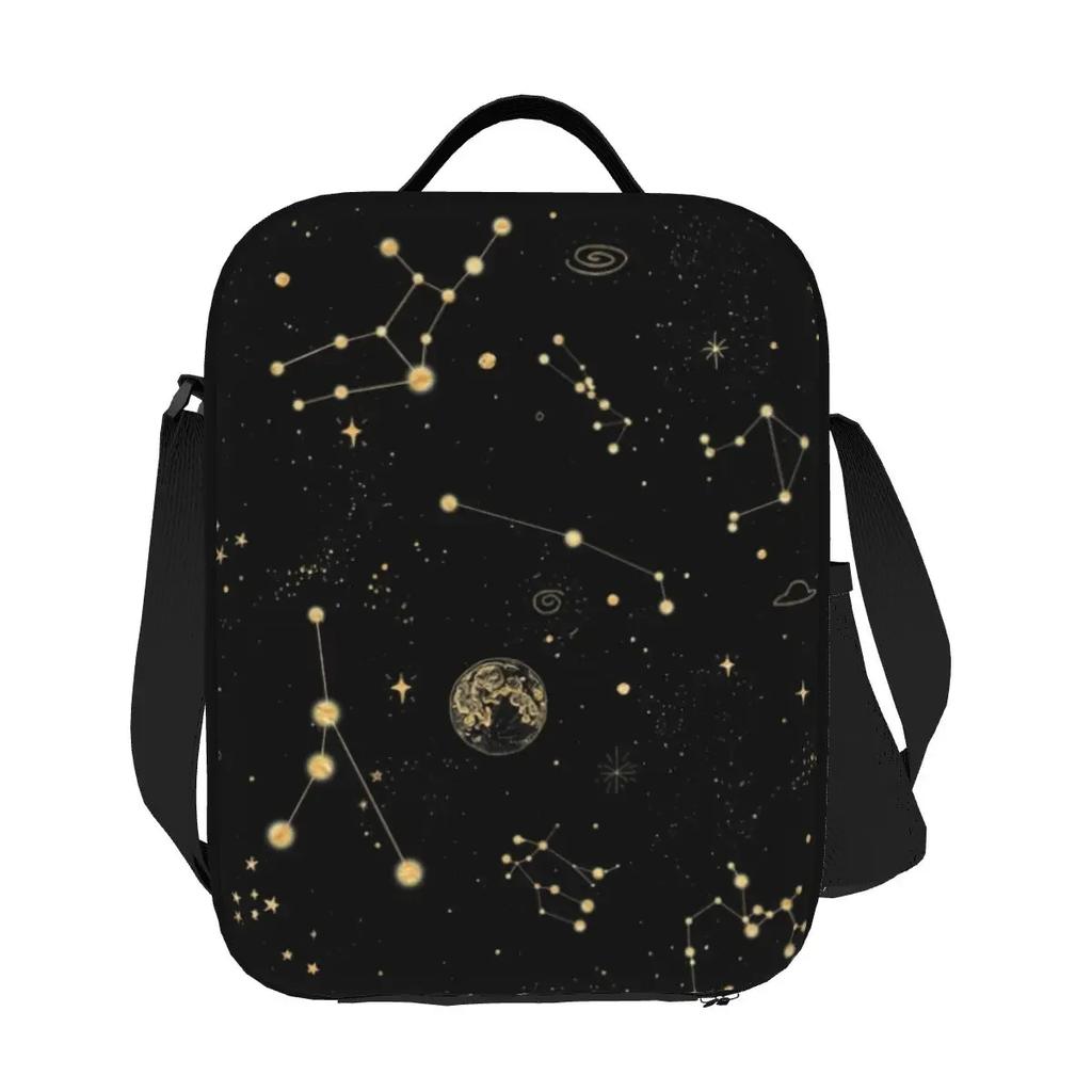 Into The Galaxy Insulated Lunch Bags for Space Constellations Portable Thermal Cooler Food Bento Box Outdoor Camping Travel