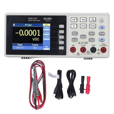 Tragbares Tischmultimeter Digitales LCD-Display Datenprotokollierung 55000 Zählungen für Spannung Strom