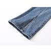 Split Denim Bell Bottoms Women's Summer High Waist Elastic Slim Straight Leg Women's Pants