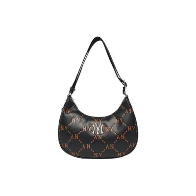 Colecția Monogramă Poliester Geantă Hobo Pochette, Geantă Hobo, Geantă de Umăr, Geantă Crossbody Mare Unisex Negru Casual 3ABQL012N-50BKS