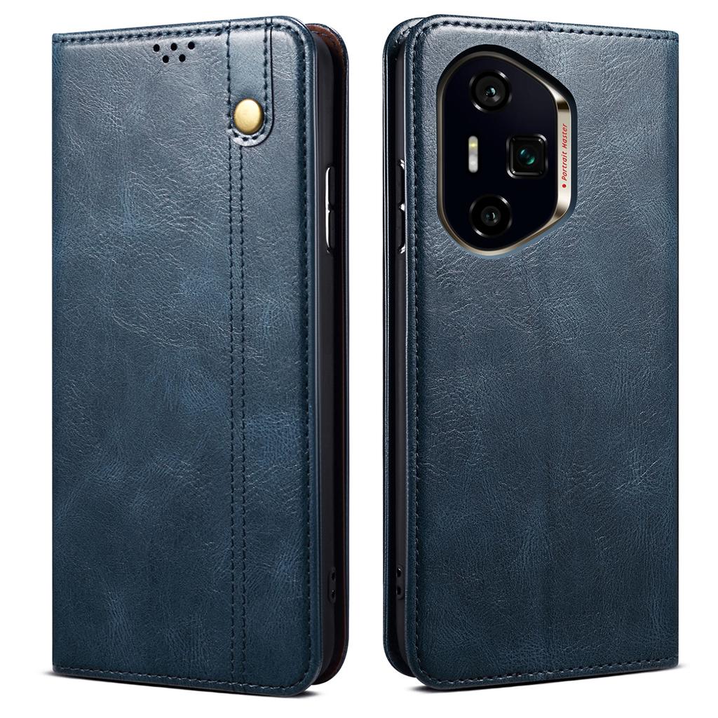 For Honor 300 Pro Case Crazy Horse Texture Waxy Leather Wallet Stand Phone Cover