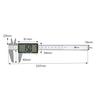 Joman Digital Caliper ABS Large with Storage Battery Included DVC-150S, Screen, 150mm, 0.2% Accuracy, Case,