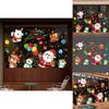 Christmas Static Electricity Stickers With Santa Claus Reindeer Snowman Design For Doors And Windows