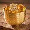 Feng Shui Treasure Basin Brass Cornucopia Bowl for Year Desk Restaurants M