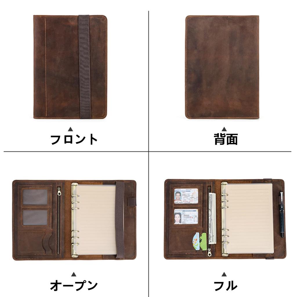 Family A5 System Planner with Protective Binder and Paper Sheets Multifunctional Business Office Perfect for iPad Features Pen 4 Card and 1 Zipper