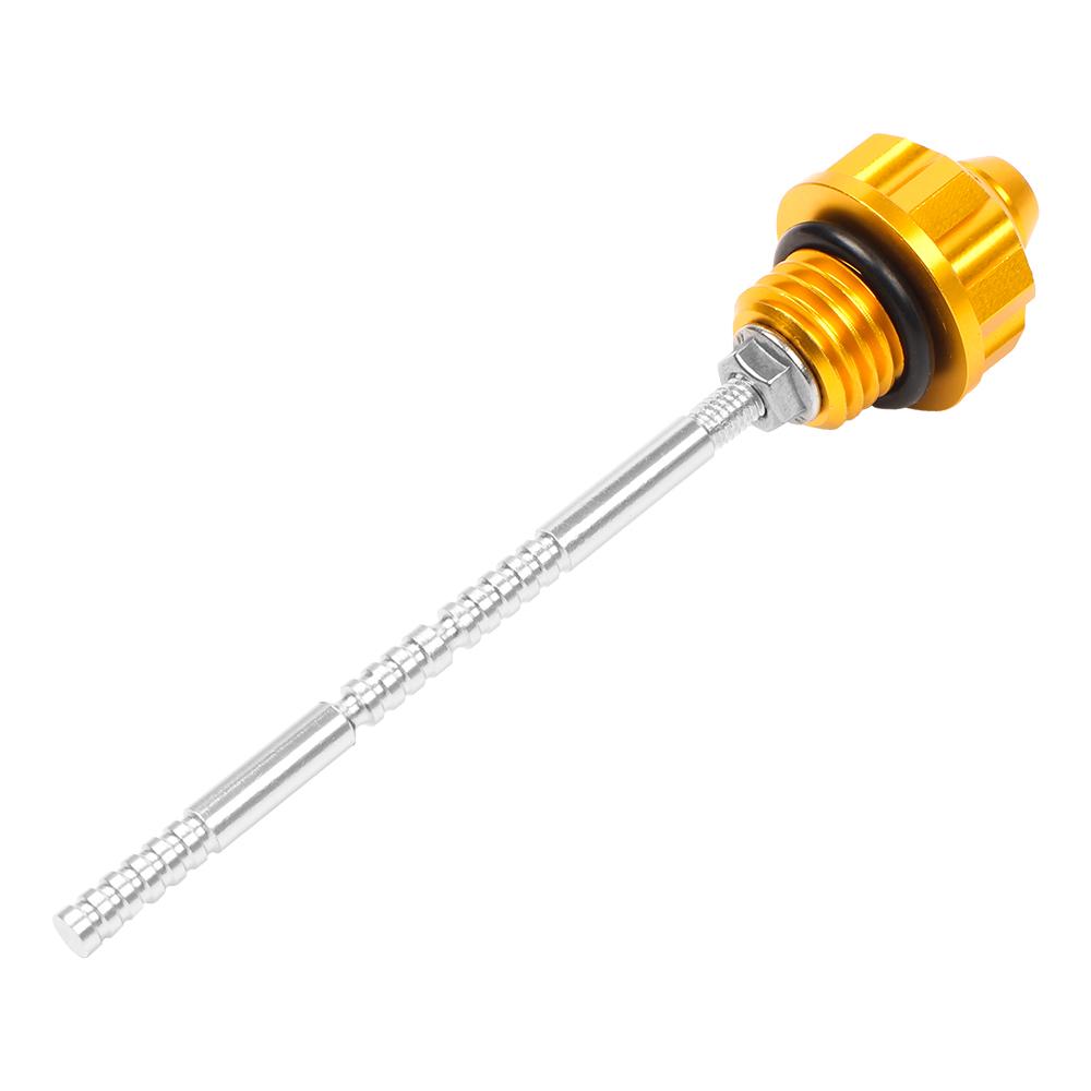 Motorcycle Anti Theft Engine Oil Tank Dipstick Probe Level Gauge Meter Oil Cap
