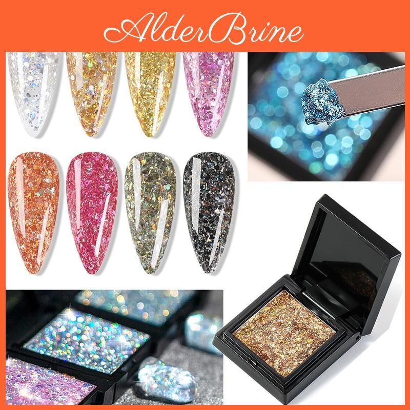 Glitter Nail Solid 1 Box Gel Polish Uv Gel Nail Polish Nail Art Decoration Nail Accessories