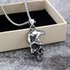 Men's Retro Stainless Steel Skull Pendant Necklace