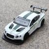 1/24 Bentley Continental GT3 Free Wheeling High Light Sport Racing Car Model Toy Diecast Metal Alloy Miniature Replica