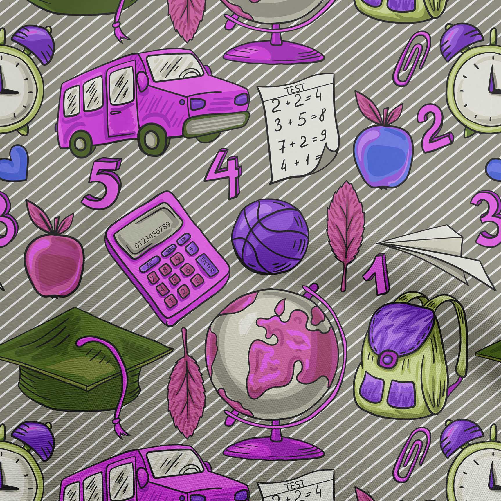 

oneOone Cotton Flex Gray Fabric Kids Dress Material Fabric Print Fabric By The Yard 40 Inch 42 Inch Wide - Viscose Chiffon фіолетовий