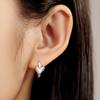 CYCUFF S925 Sterling Silver Basic Heart-shaped Earrings Hoop Earrings Women Jewelry Original Trendy Anniversary Gifts