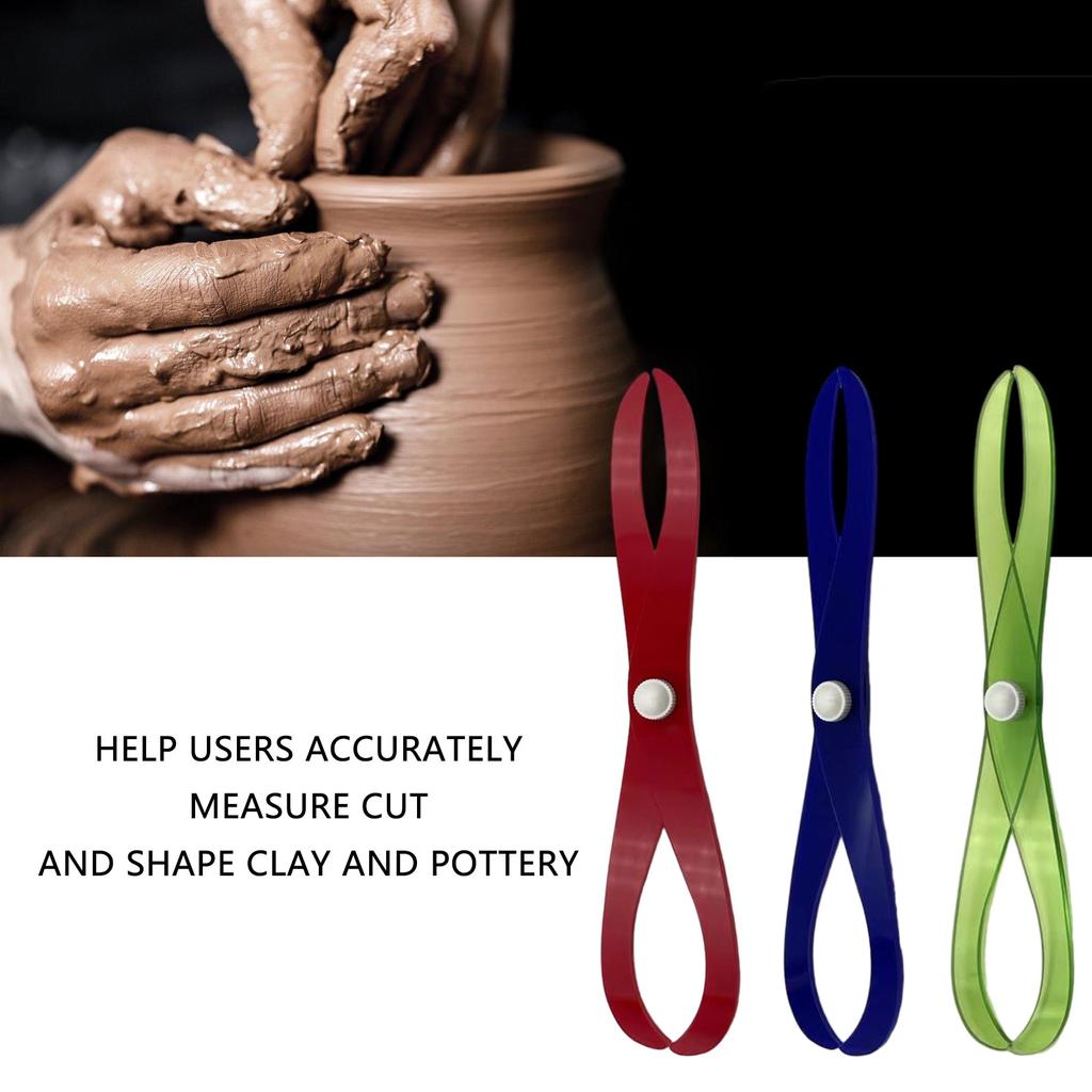 8" Length Bent Leg Acrylic Caliper Clay Sculpture Measuring Pottery Tool for Carving Shaping Clay Sculpture Modeling