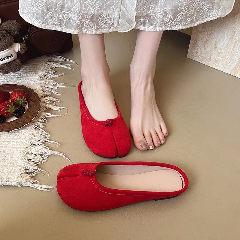 

Модные французские желтые балетки с круглым носком, женская обувь для улицы, весенне-осенние туфли на мягкой подошве 36