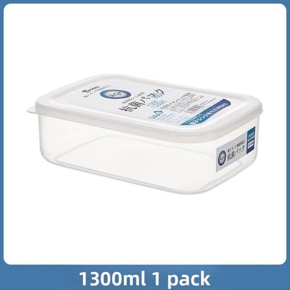 With Lid Refrigerator Organizer Transparent Sealed Fresh-Keeping Box Antibacterial Food Grade Frozen Storage Box