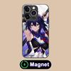 HSR Seele Glass MagSafe Mobile Phone Case for iPhone 17 16 15 14 13 12 11 Air Pro Max Plus Mini Colorful Cover