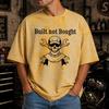 Built Not Bought Acid Wash Shirt, Car Guy Mechanic T-Shirt, Garage Gearhead Tee, Auto Enthusiast Gift, Biker Skull Wrench Shirt