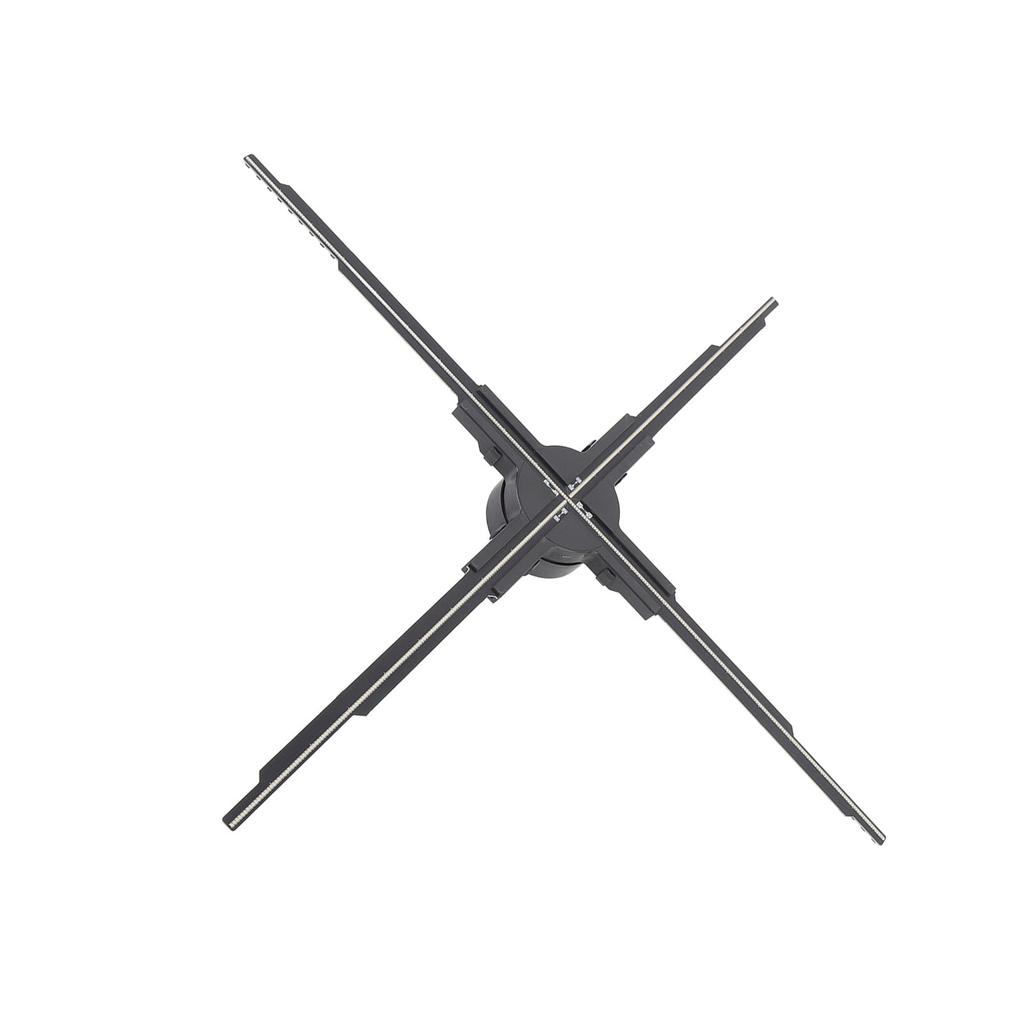 4 Blades 3D Hologram Fan 2500x640 3D Hologram Projector with APP 640pcs LED Beads 4GB Small Memory Card for Business