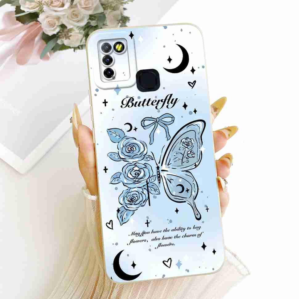 For Infinix Hot 10 Lite X657B Case Cute Cartoon Cat Print Silicone Back Cover For Infinix Hot 10Lite Phone Protection Cases