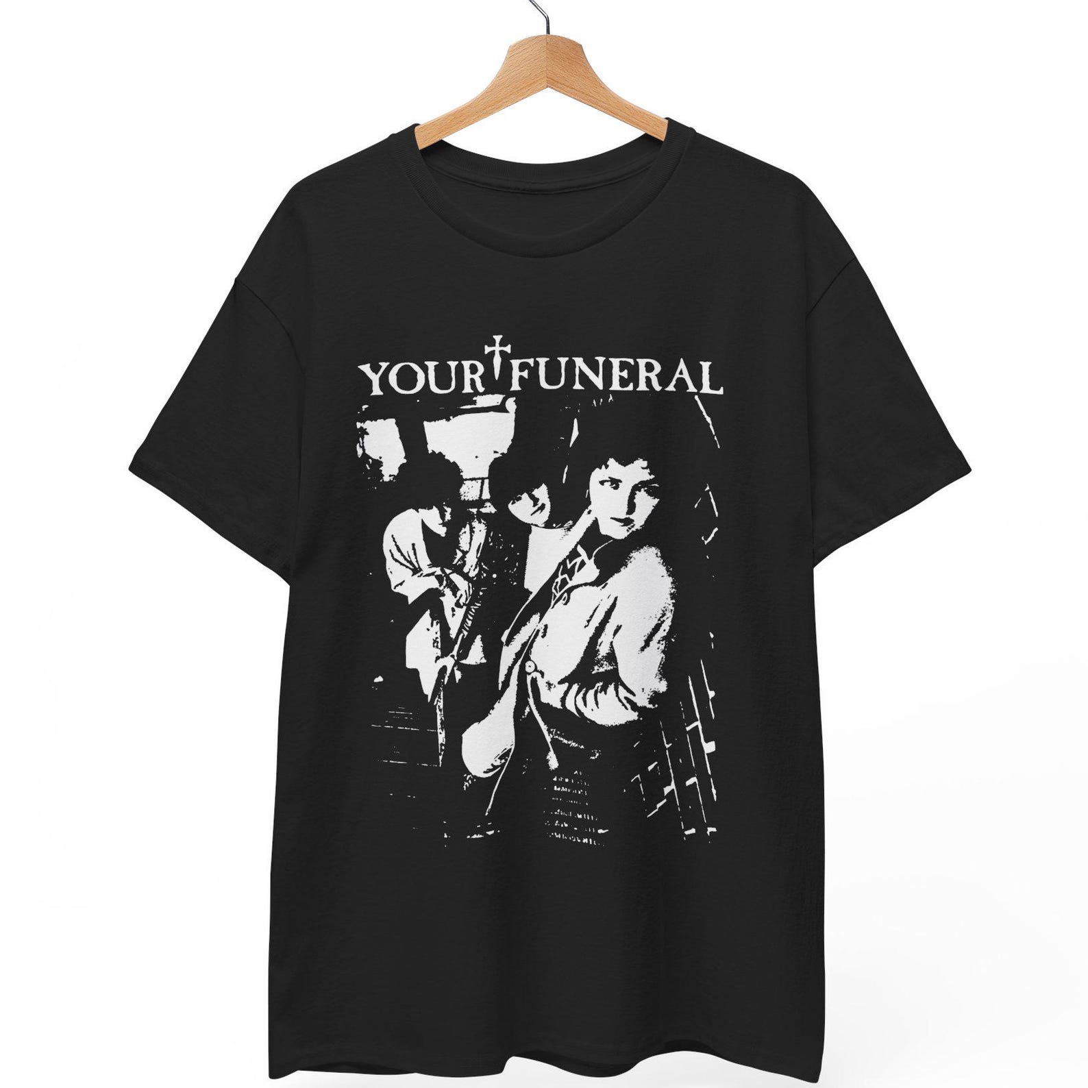 Your Funeral Band T-Shirt | 80s Deathrock, Gothic Apparel L