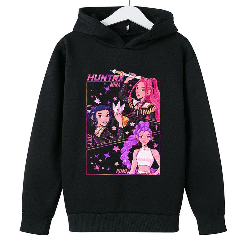Kids Hoodies & Sweatshirts Kpop Witch Hunting Team Printed Children's Cartoon Hoodie Fashion Casual Warm Hoodies
