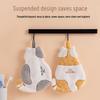Prosop de mână drăguț pentru copii din fleece de coral cu pisică – Super absorbant, gros, cu agățătoare, lavetă pentru uz bucătărie