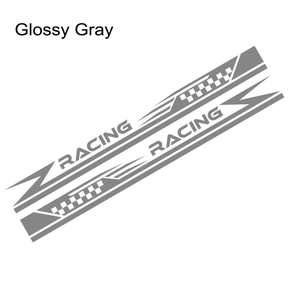 2PCS Car Door Side Stripes Stickers Racing Sport Vinyl Decals Self-adhesive Car Body Styling Decoration Stickers Accessories