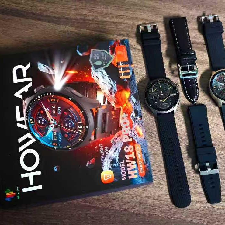 HW18PRO+ Smartwatch: Bluetooth, Dial Screen, Sports & Outdoor Bracelet чёрный
