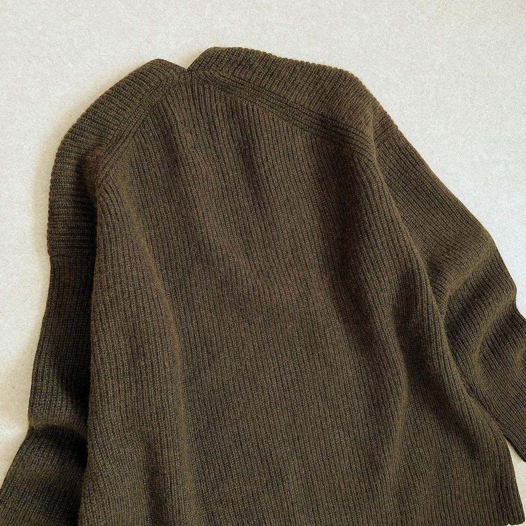 Used Urban Research Doors Hamilton Wool Knit Khaki