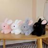 Stuffed Animal Rabbit Doll Couch Decors Soft Toy Baby Toy for Toddlers Emotion Smooth Christmas Gift  White 20cm
