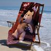 Proof Beach Towel with a Cartoon Teddy Bear Ted2 Pattern - Soft,absorbent,quick-drying,machine Washable - Perfect for Swimming,camping,bathing