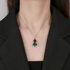 Autumn And Winter Jewelry Simulation Corundum Retro Gourd Pendant Necklace Main Stone 10 * 14