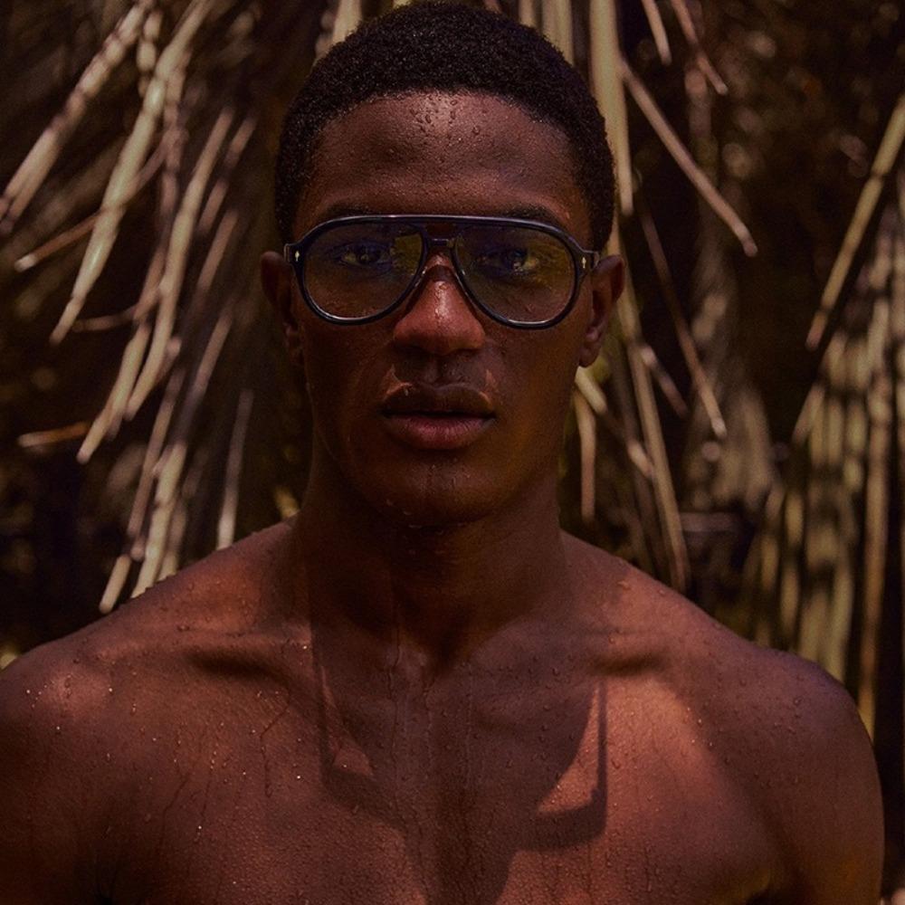 Big Frame Square Sunglasses Double Beam Retro Eyewear Personalized Pilot Sun Glasses  Photography