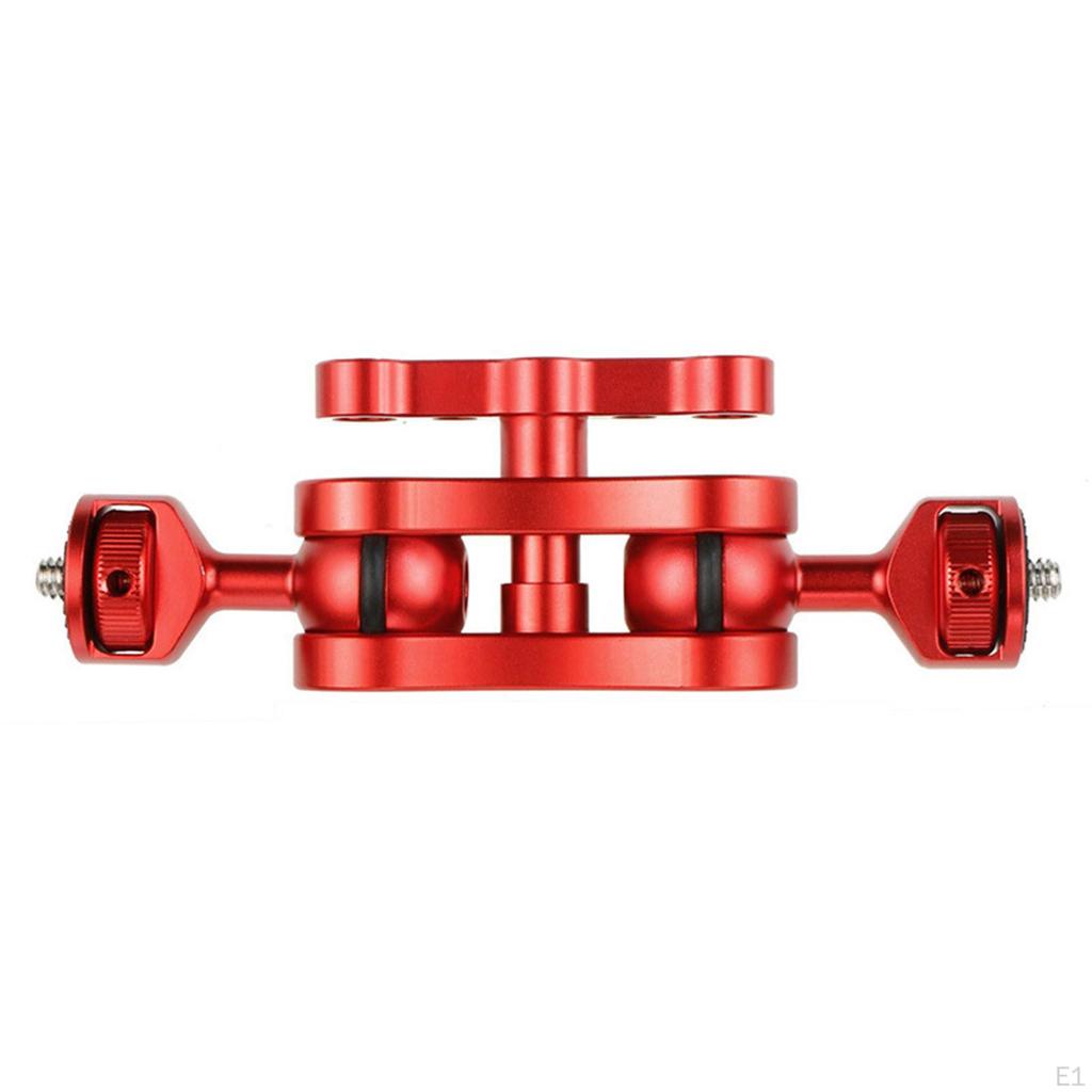 360° Arm Hand Extension Adapter Mount w/Two Ballheads for Camera Acc