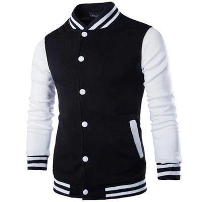Nuevo Chaqueta de béisbol para hombre, diseño a la moda, chaqueta universitaria ajustada, chaqueta