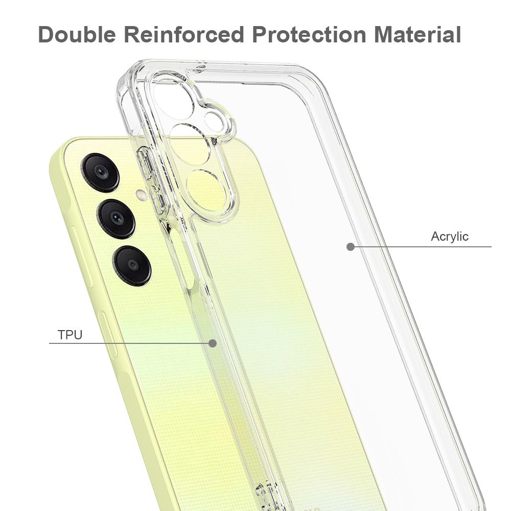 For Samsung Galaxy A16 5G/A16 4G Clear Phone Case TPU+Acrylic Shockproof Phone Back Cover